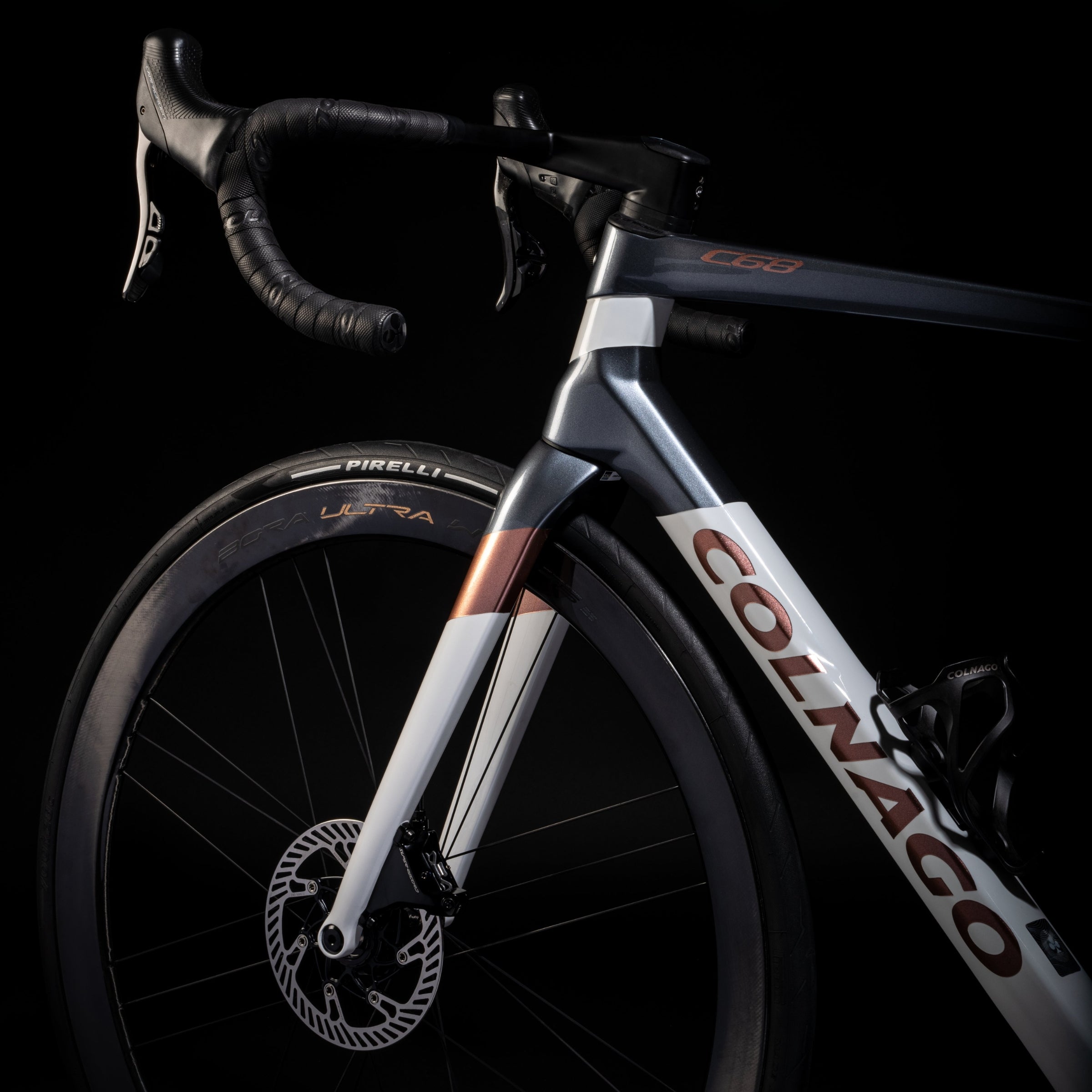 Colnago C68 Road 2024 Disc (Farbe HRGG) – Komplettaufbau