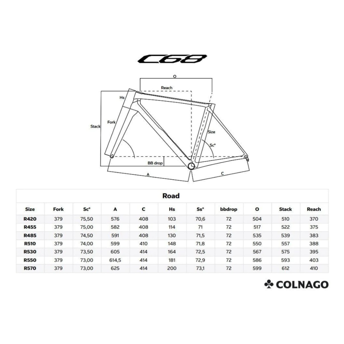 Colnago C68 Titanium Disc Road 2024 (Farbe HTBK) – Komplettaufbau