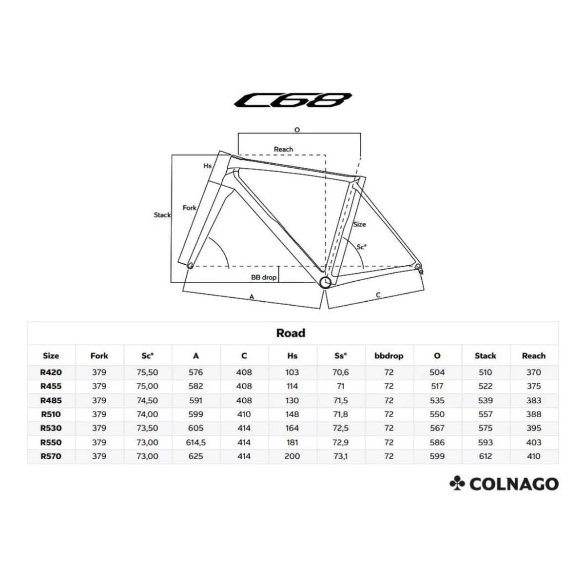 Colnago C68 Road 2024 Disc Color HRBB Complete build thebikebroker