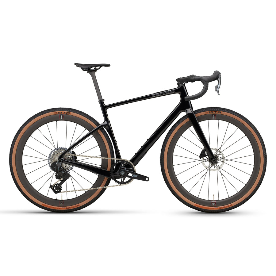 Cervélo Aspero Rival XPLR AXS 1 (Farbe Schwarz/Anthrazit/Schwarz) Gravelbike – Komplettaufbau