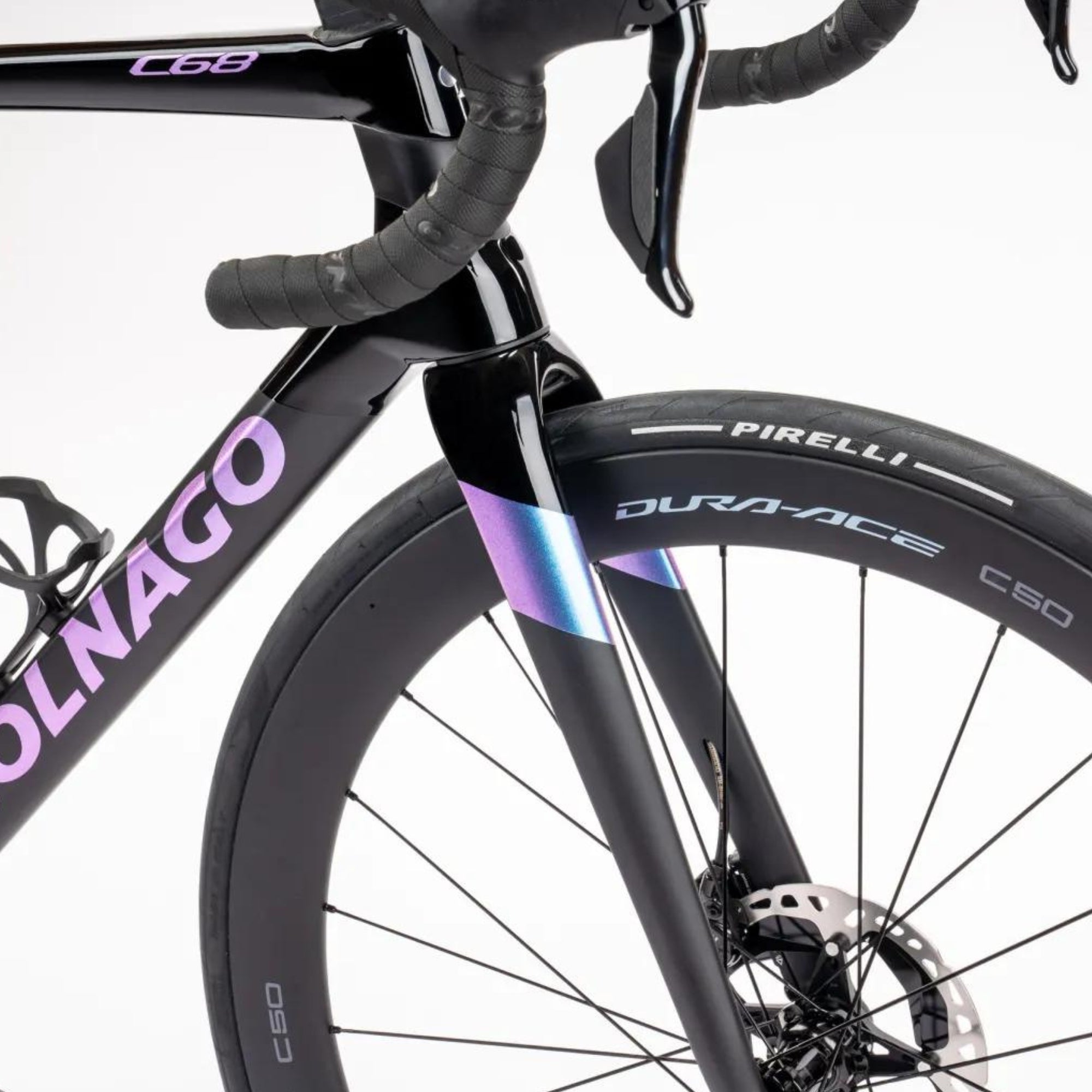 Colnago C68 Road 2024 Disc (Farbe Aurora HRAU) – Komplettaufbau