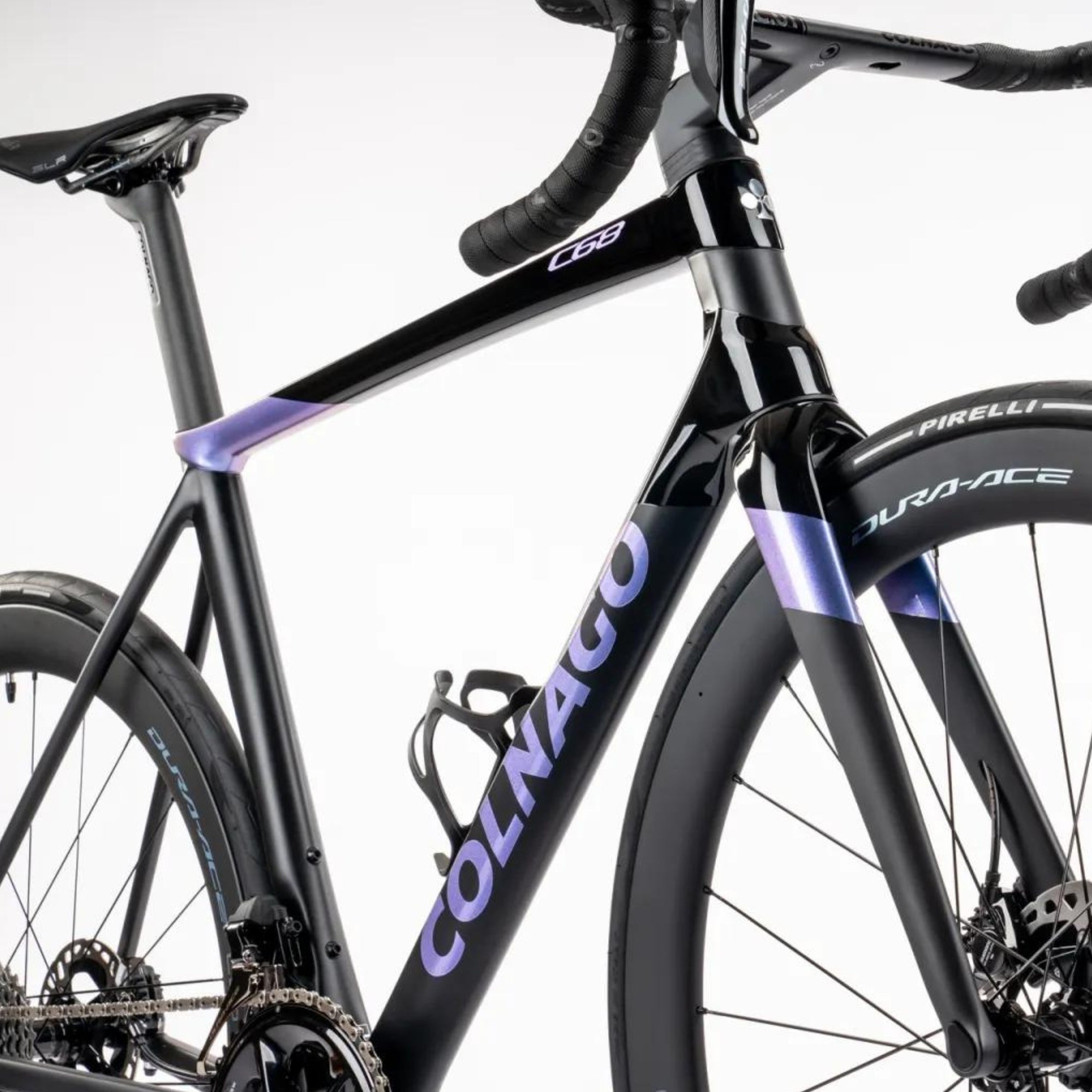 Colnago C68 Road 2024 Disc (Farbe Aurora HRAU) – Komplettaufbau