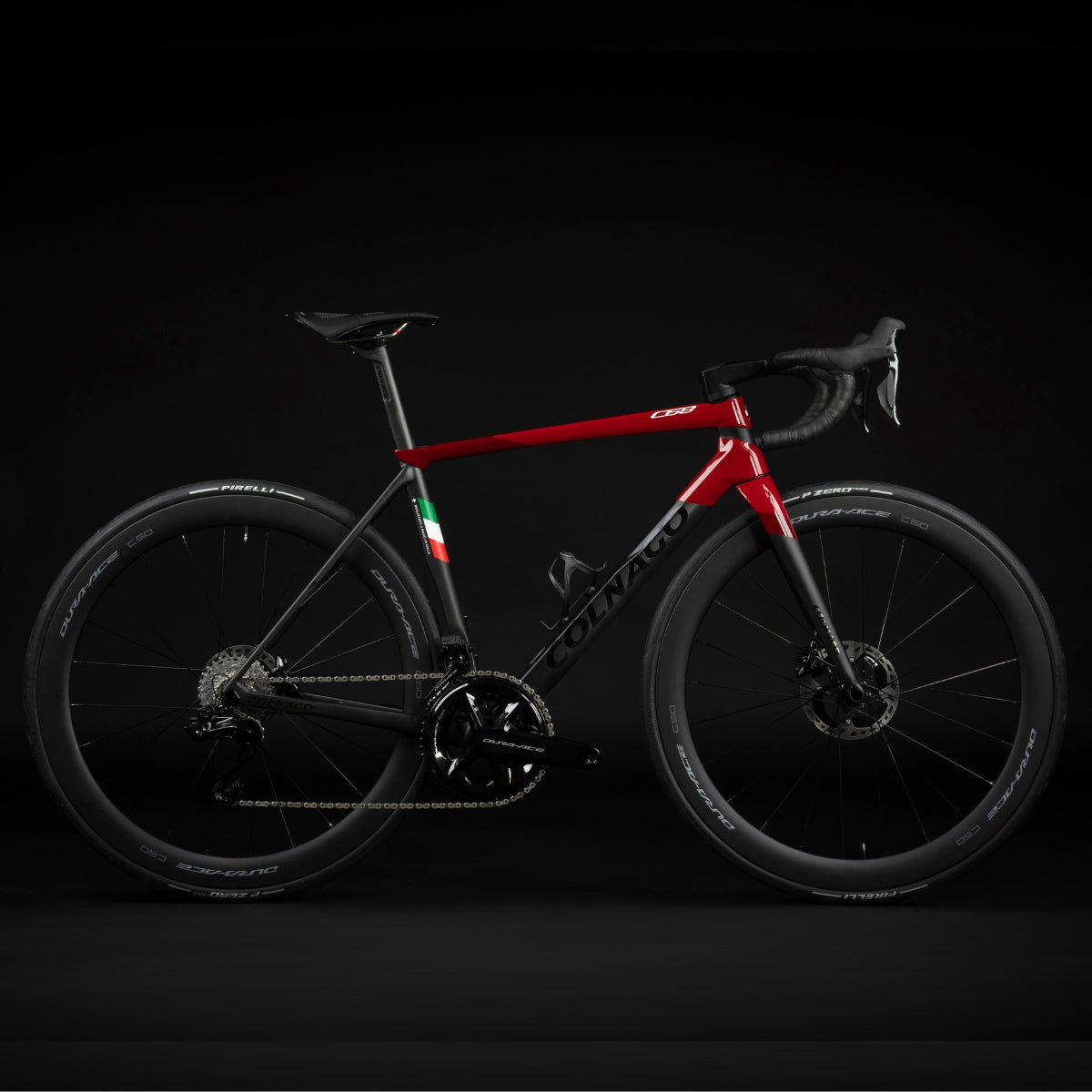 Colnago C68 Road 2024 Disc (Farbe HRRD) – Komplettaufbau