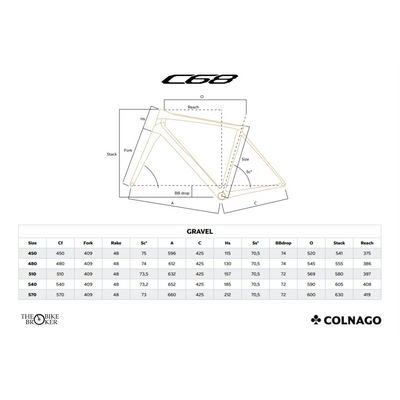 Colnago C68 Gravel (Kleur HGBK) - Frameset