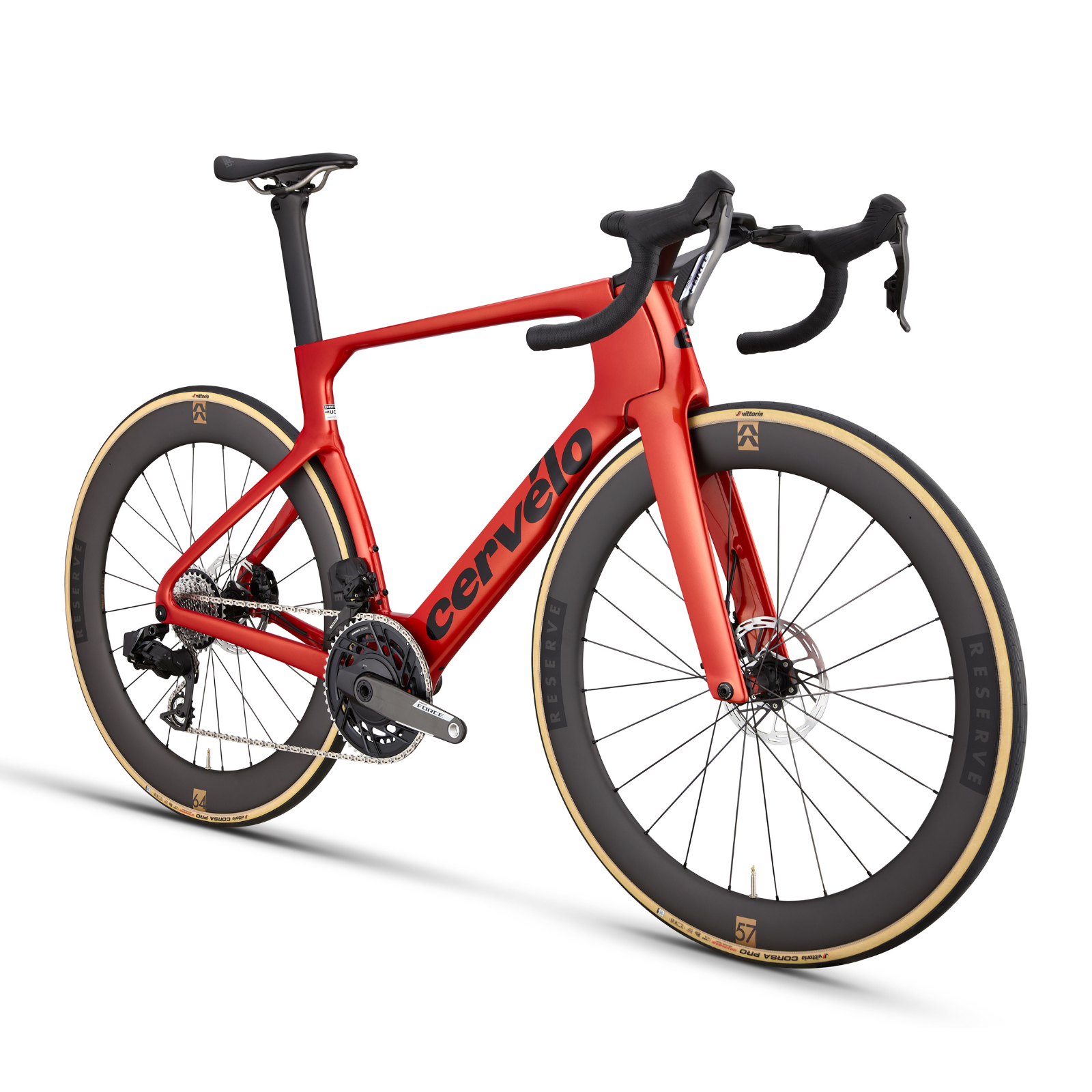 Cervélo S5 Force AXS (Kleur: Carnelian / rood) racefiets - Complete bouw