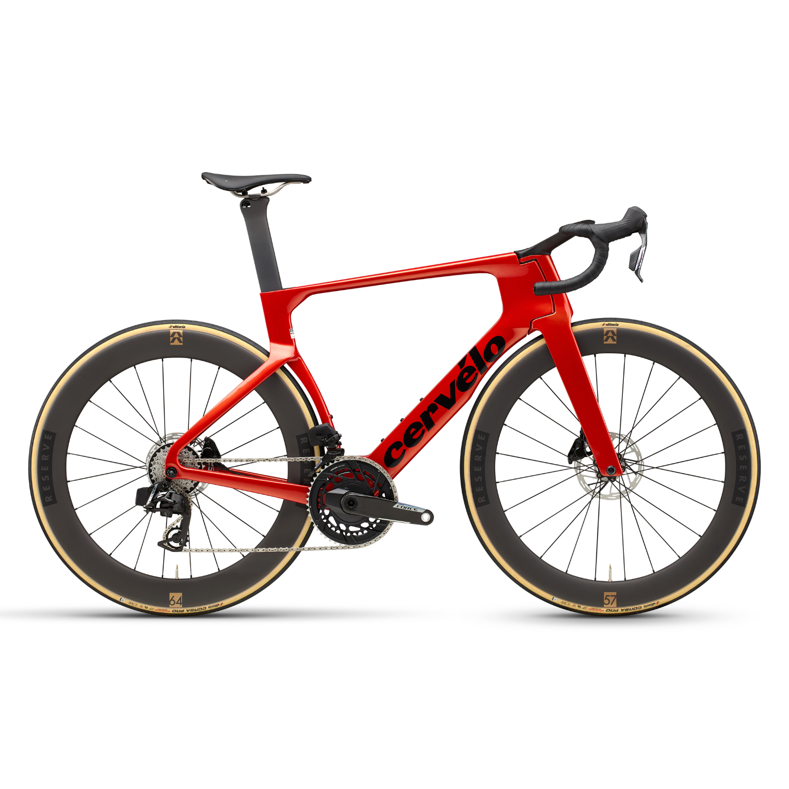 Cervélo S5 Force AXS (Kleur: Carnelian / rood) racefiets - Complete bouw